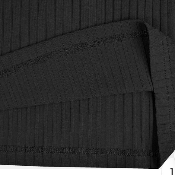 NWTGnvviwl man’s muscle ,black, short sleeve, slim fit ribbed knit shirt, size L - Picture 5 of 11